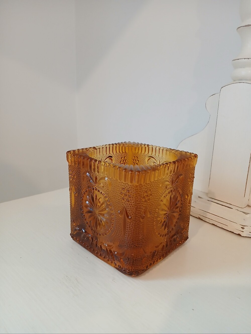 Vintage Brockway Glass Concord Candle Holder